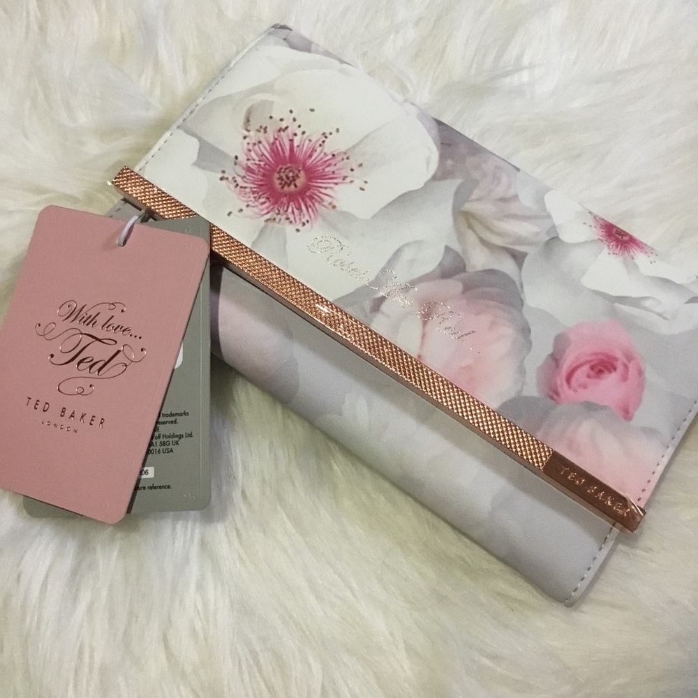 ✨NWT Ted Baker Floral Carryon Travel Supply Jewelry Roll Holder